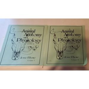 Animal anatomy and physiology, Bone, Jesse F, good cond. Vol 1,2 pet dog cat